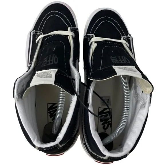 VANS SK8-Hi Reconst Men's Size 10 Black White Trainers Shoes
