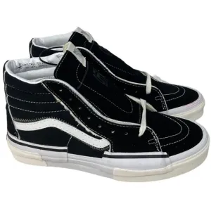 VANS SK8-Hi Reconst Men's Size 10 Black White Trainers Shoes