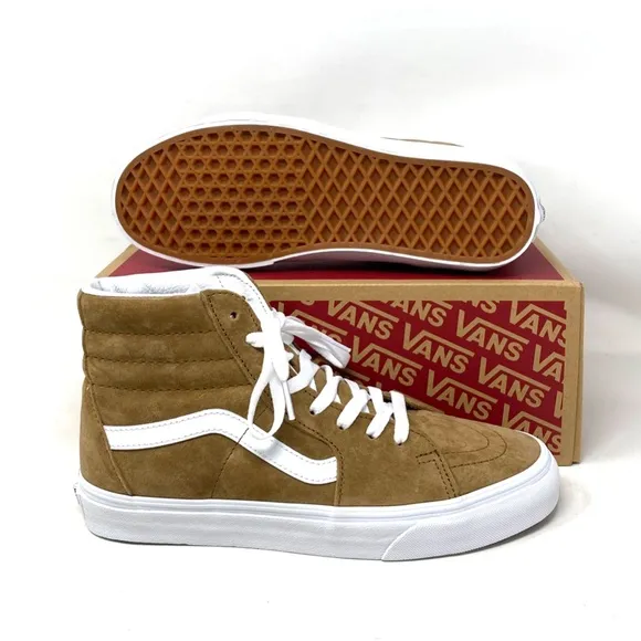 VANS Sk8-Hi Shoes Suede Tabaco Brown Casual Sneakers Men's Size VN0005U9TBN