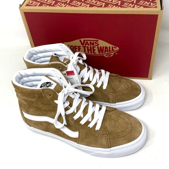 VANS Sk8-Hi Shoes Suede Tabaco Brown Casual Sneakers Men's Size VN0005U9TBN