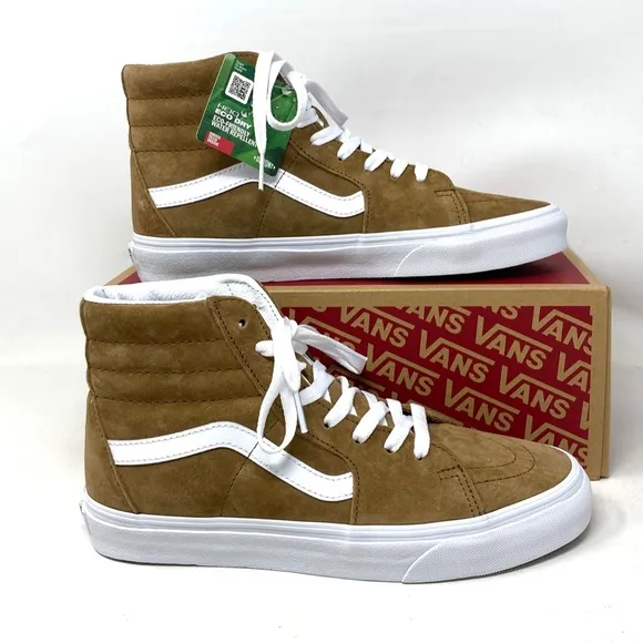 VANS Sk8-Hi Shoes Suede Tabaco Brown Casual Sneakers Men's Size VN0005U9TBN