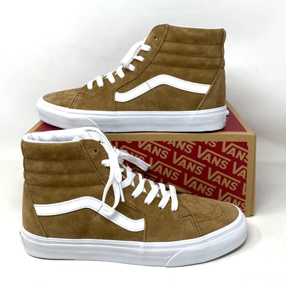 VANS Sk8-Hi Shoes Suede Tabaco Brown Casual Sneakers Men's Size VN0005U9TBN