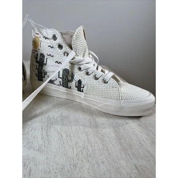 Vans SK8-HI Tapered VR Embroidered Desert Shoes Womens Size 8.5‎ Men's 7.0 New!