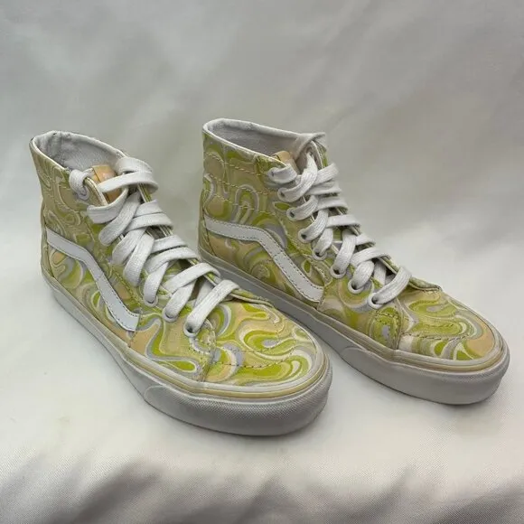 Vans Sk8 Tapered Swirl High Top Sneakers - Women's 5.5 &amp; Men's size 4