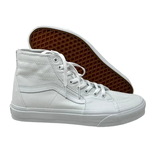 VANS Skate Sk8-Hi Shoes Casual Women's Size Sneakers SB White Canvas VN0A4U16L5R