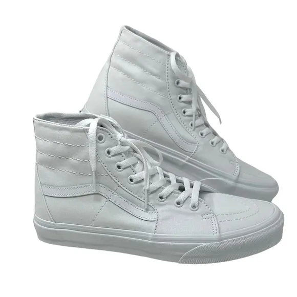 VANS Skate Sk8-Hi Shoes Casual Women's Size Sneakers SB White Canvas VN0A4U16L5R