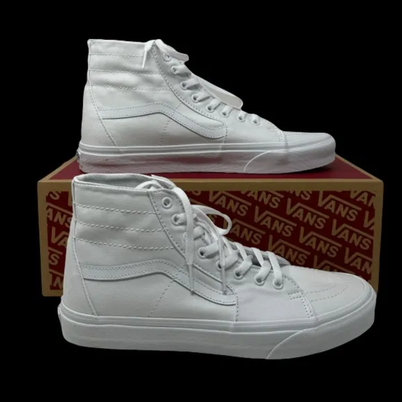 VANS Skate Sk8-Hi Shoes Casual Women's Size Sneakers SB White Canvas VN0A4U16L5R