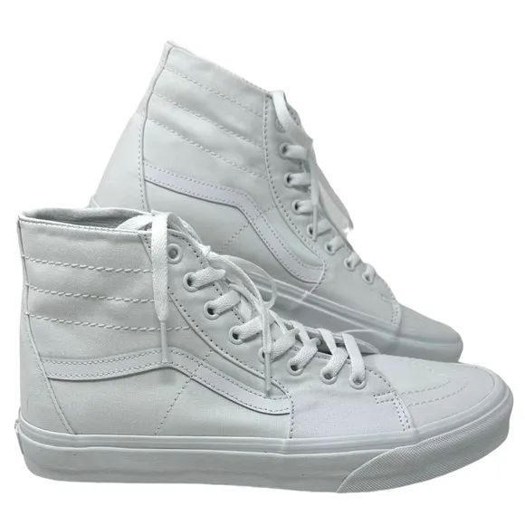 VANS Skate Sk8-Hi Shoes Casual Women's Size Sneakers SB White Canvas VN0A4U16L5R