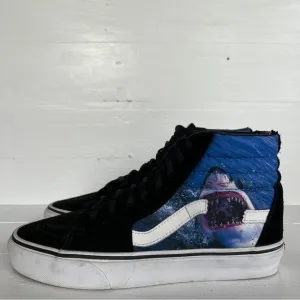 Vans Ski-High Shark Week Rare High-Top Lace-Up Shark Bite Sneaker Shoes Men’s 6