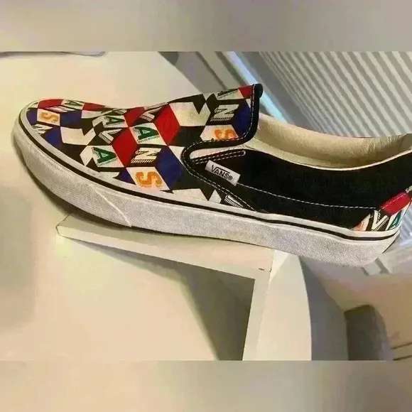 Vans slip-on shoes Red, White, and Blue Size 11 in Women’s NWOT