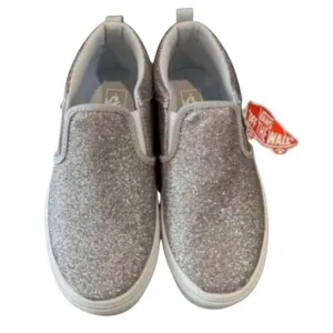 Vans sparkly shoes girls size 4 NWT