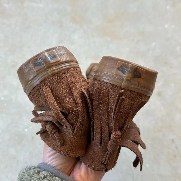 Vans Unisex Brown Suede Sneakers Ankle Boots Skate High-Top Shoes US M 4.5 W 6