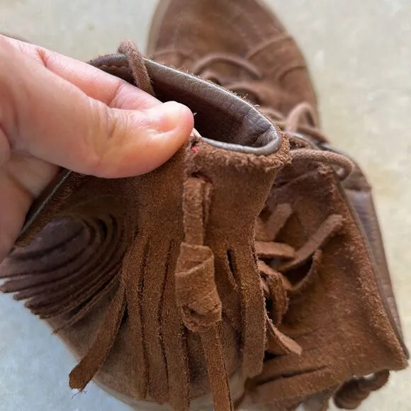 Vans Unisex Brown Suede Sneakers Ankle Boots Skate High-Top Shoes US M 4.5 W 6