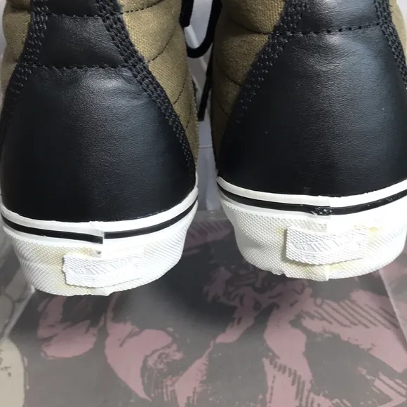 Vans Vault Brand Leather &amp; Canvas High Top Shoes 2010 Hash Vault 40 8 Mens 9.5 W