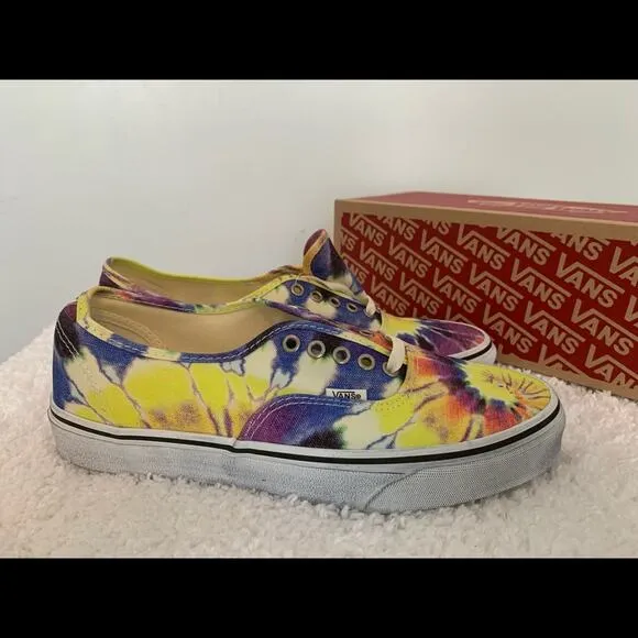 Vans washed Tie Dye True White-M10/W11.5