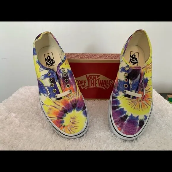 Vans washed Tie Dye True White-M10/W11.5
