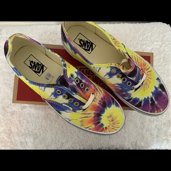 Vans washed Tie Dye True White-M10/W11.5