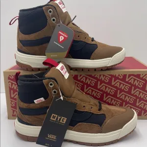 Vans WMNS Brown and Black High-Top Sneakers Boots Ultrarange Exo HiDachshund
