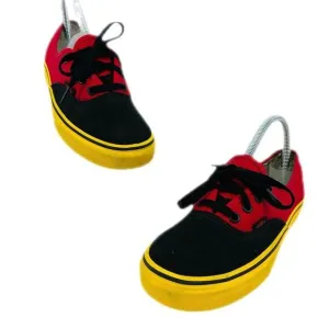 Vans x Disney Unisex Mickey Red Black Yellow Sneakers Shoes Size M 5 W 6.5