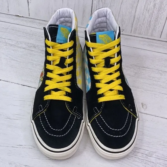 Vans x Simpsons SK8-HI Black and Yellow Shoes Sneakers in Womens Size 7