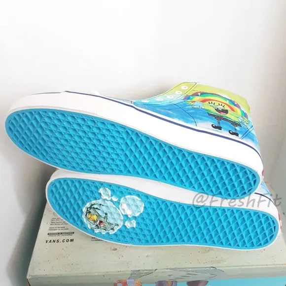 🆕Vans x Spongebob Limited Edition Sk8-Hi Imaginaaation Blue Sea Mens 12 Shoes
