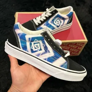 VANS x Karl Jacobs Old Skool Skate multicolored lace up shoes sneakers sz7 new