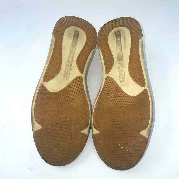 Veronica Beard Shoes “Toma” Lace Up Sneaker Leather &amp; Suede Cream Tan 6.5