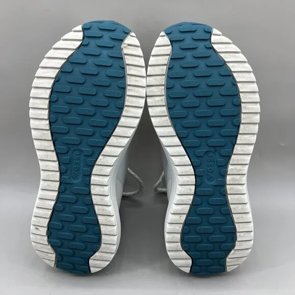 Vessi Stormburst High Top Sneakers Boot Men's Size 8 White Knit Waterproof Shoes