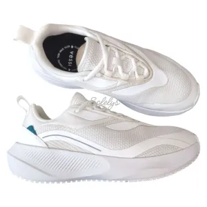 Vessi Tidal Warm White Dyma-Tex Waterproof Vegan Lace Up Sneaker Womens 8