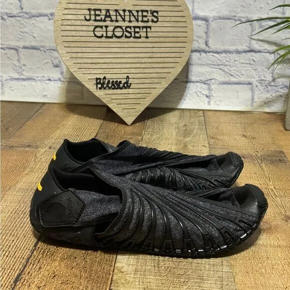 Vibram MEN'S FUROSHIKI KNIT HIGH Shoes Black Size 13.5