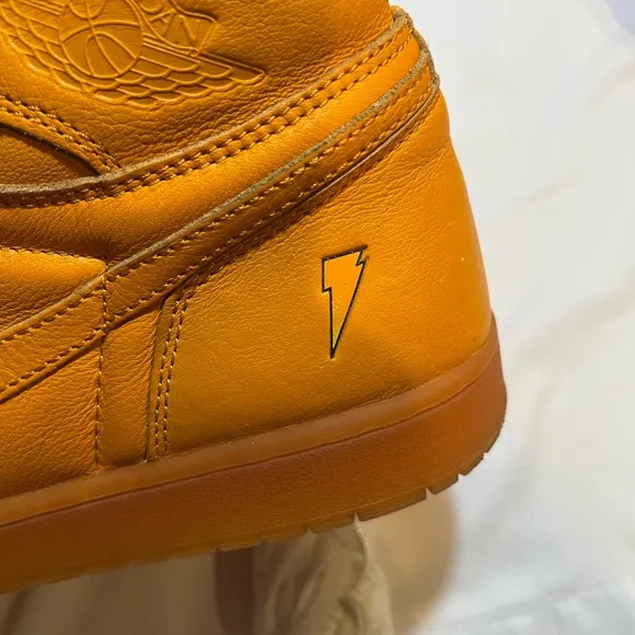 Vibrant Orange High-Top Sneakers in great condition size 11 can’t go wrong