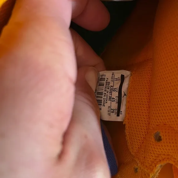 Vibrant Orange High-Top Sneakers in great condition size 11 can’t go wrong