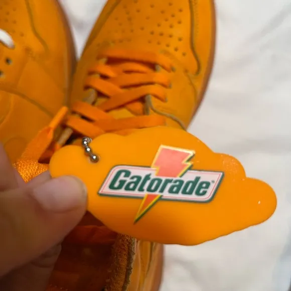 Vibrant Orange High-Top Sneakers in great condition size 11 can’t go wrong