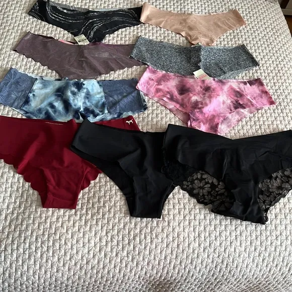 Victoria’s Secret PINK set of 9 panties L