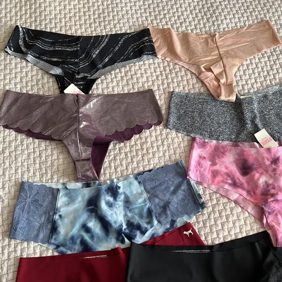 Victoria’s Secret PINK set of 9 panties L