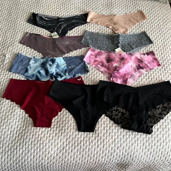 Victoria’s Secret PINK set of 9 panties L