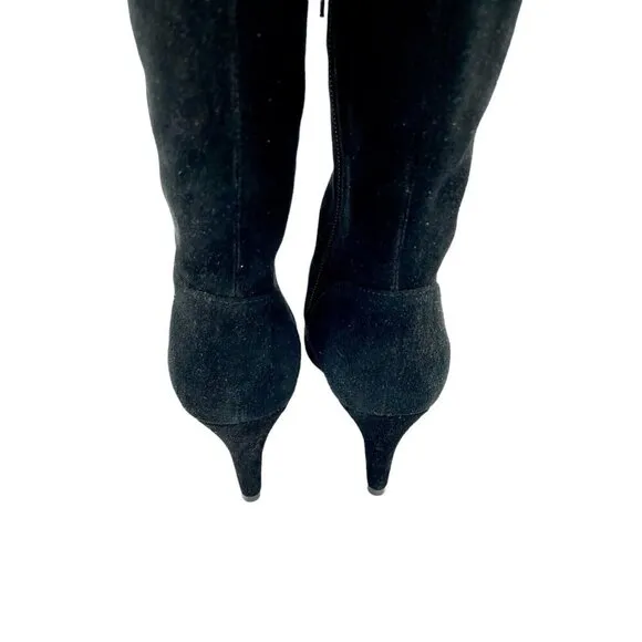 Vince Camuto Cherline Black Suede Leather Over the Knee Boots SZ 6 New