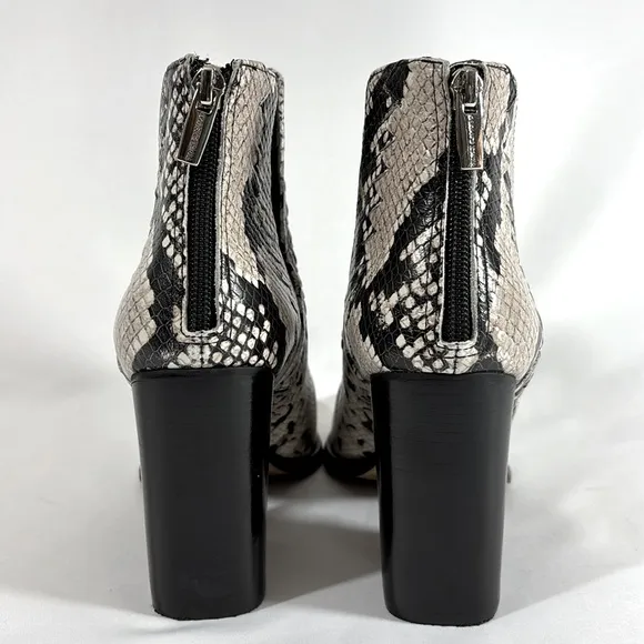Vince Camuto REAL Leather Genedy Ankle Boot Pointed Toe Block Heel 9