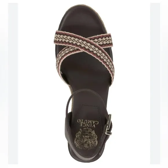 Vince Camuto Women's Fettanas Woven Strap Wedge Sandals Size 9