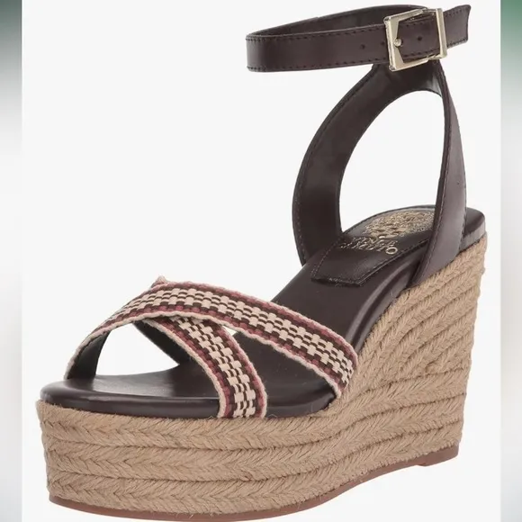Vince Camuto Women's Fettanas Woven Strap Wedge Sandals Size 9