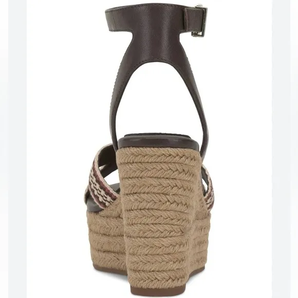 Vince Camuto Women's Fettanas Woven Strap Wedge Sandals Size 9