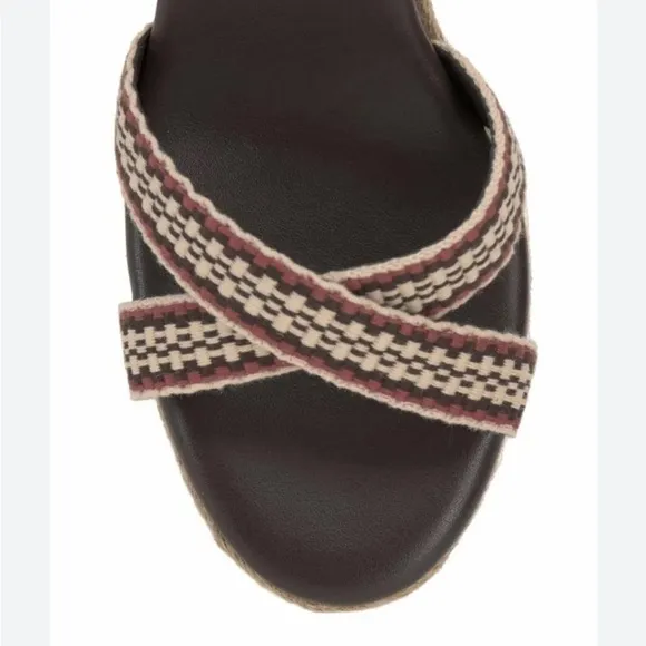 Vince Camuto Women's Fettanas Woven Strap Wedge Sandals Size 9