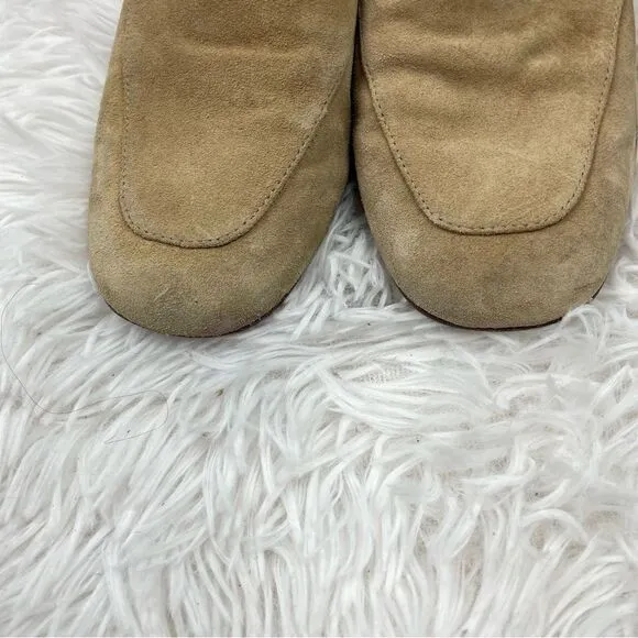Vince Fauna Slip-On Almond Toe Suede Leather Loafers