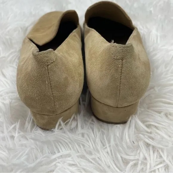 Vince Fauna Slip-On Almond Toe Suede Leather Loafers