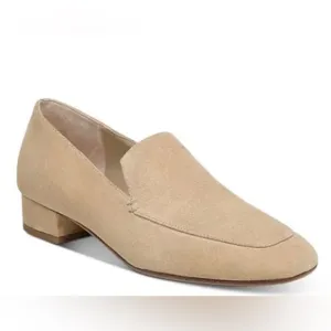 Vince Fauna Slip-On Almond Toe Suede Leather Loafers