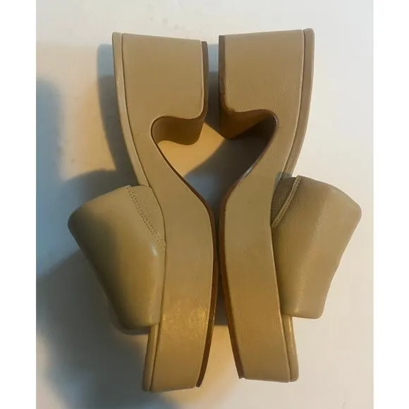 Vince margo platform sandal blonde siz 7.5