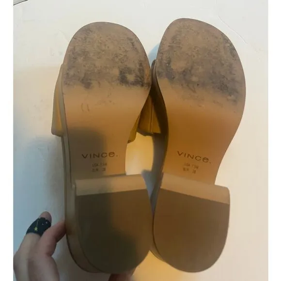 Vince margo platform sandal blonde siz 7.5