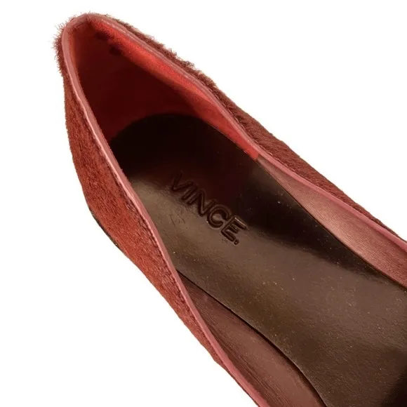 VINCE Mason Calf Hair Slip On Flat Loafer Shoe Size 7