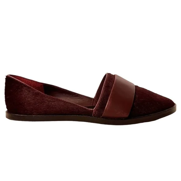VINCE Mason Calf Hair Slip On Flat Loafer Shoe Size 7