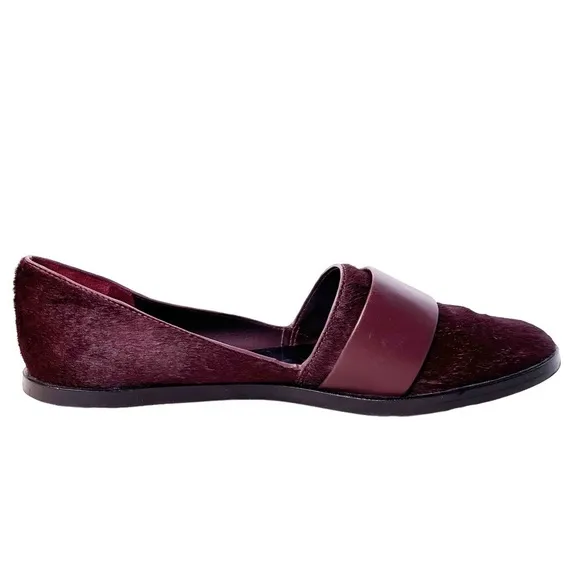 VINCE Mason Calf Hair Slip On Flat Loafer Shoe Size 7